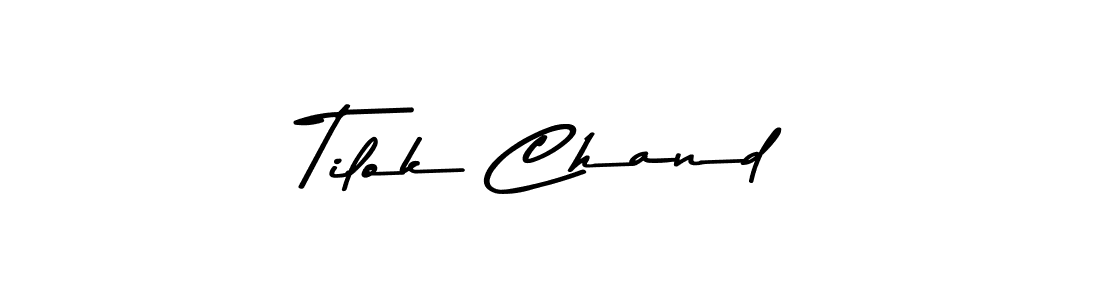 Use a signature maker to create a handwritten signature online. With this signature software, you can design (Asem Kandis PERSONAL USE) your own signature for name Tilok Chand. Tilok Chand signature style 9 images and pictures png
