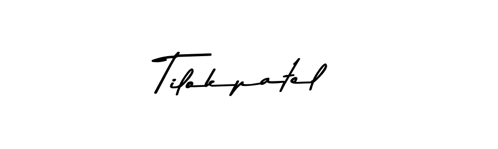 The best way (Asem Kandis PERSONAL USE) to make a short signature is to pick only two or three words in your name. The name Tilokpatel include a total of six letters. For converting this name. Tilokpatel signature style 9 images and pictures png