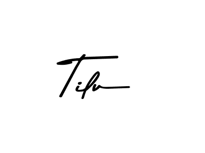 Similarly Asem Kandis PERSONAL USE is the best handwritten signature design. Signature creator online .You can use it as an online autograph creator for name Tilu. Tilu signature style 9 images and pictures png