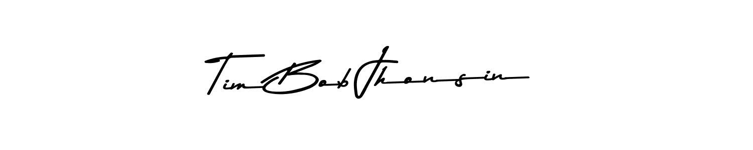 The best way (Asem Kandis PERSONAL USE) to make a short signature is to pick only two or three words in your name. The name Tim Bob Jhonsin include a total of six letters. For converting this name. Tim Bob Jhonsin signature style 9 images and pictures png