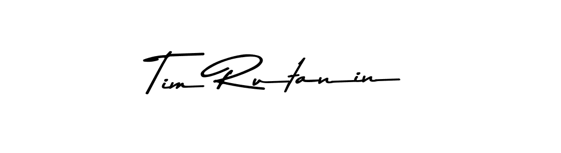 How to make Tim Rutanin name signature. Use Asem Kandis PERSONAL USE style for creating short signs online. This is the latest handwritten sign. Tim Rutanin signature style 9 images and pictures png