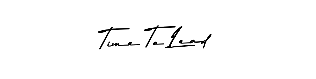 Design your own signature with our free online signature maker. With this signature software, you can create a handwritten (Asem Kandis PERSONAL USE) signature for name Time To Lead. Time To Lead signature style 9 images and pictures png