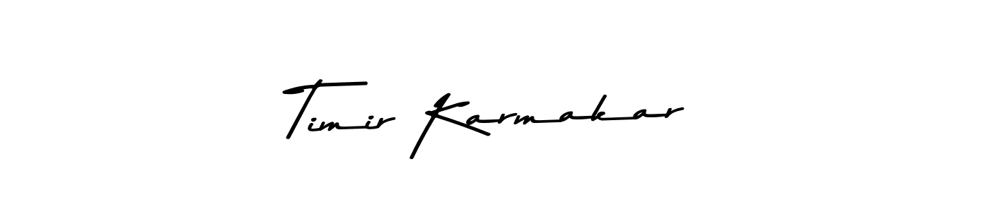 This is the best signature style for the Timir Karmakar name. Also you like these signature font (Asem Kandis PERSONAL USE). Mix name signature. Timir Karmakar signature style 9 images and pictures png