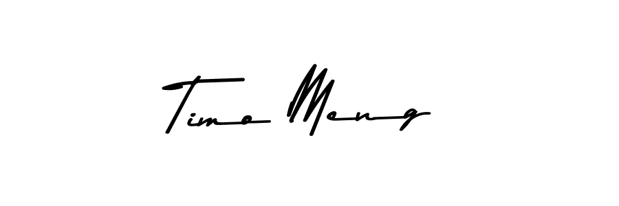 How to Draw Timo Meng signature style? Asem Kandis PERSONAL USE is a latest design signature styles for name Timo Meng. Timo Meng signature style 9 images and pictures png