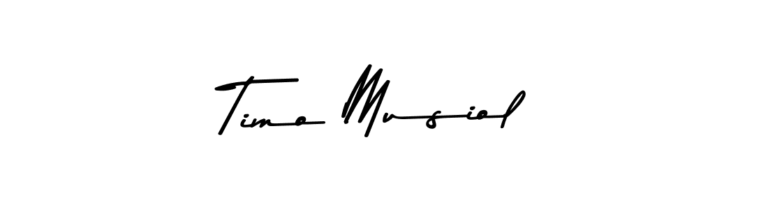 You should practise on your own different ways (Asem Kandis PERSONAL USE) to write your name (Timo Musiol) in signature. don't let someone else do it for you. Timo Musiol signature style 9 images and pictures png