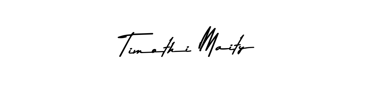 Also You can easily find your signature by using the search form. We will create Timothi Maity name handwritten signature images for you free of cost using Asem Kandis PERSONAL USE sign style. Timothi Maity signature style 9 images and pictures png