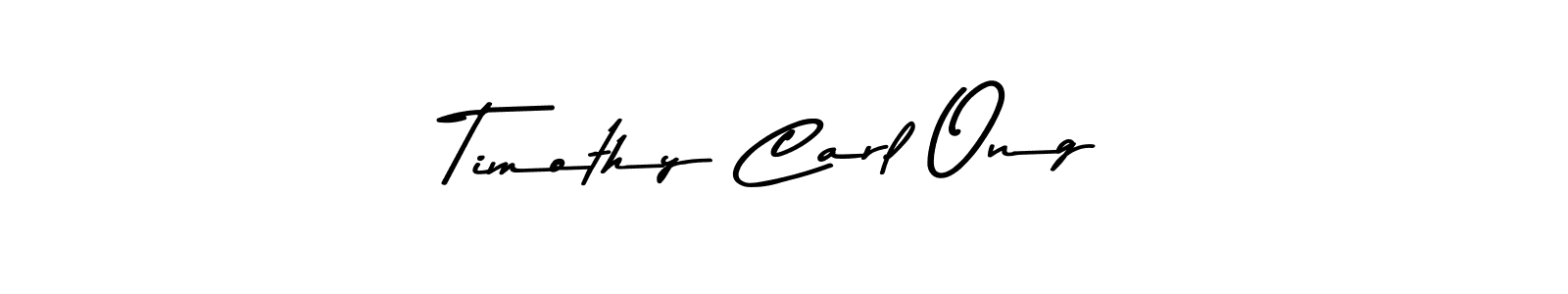 Create a beautiful signature design for name Timothy Carl Ong. With this signature (Asem Kandis PERSONAL USE) fonts, you can make a handwritten signature for free. Timothy Carl Ong signature style 9 images and pictures png