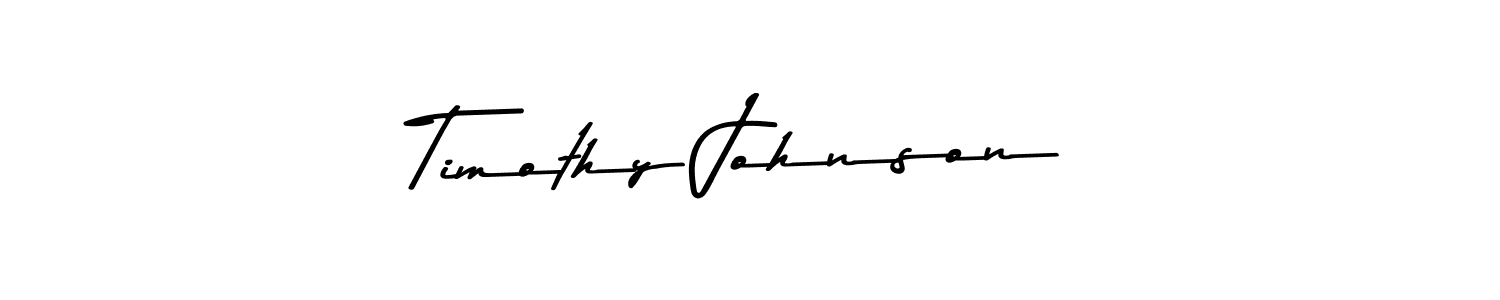 Create a beautiful signature design for name Timothy Johnson. With this signature (Asem Kandis PERSONAL USE) fonts, you can make a handwritten signature for free. Timothy Johnson signature style 9 images and pictures png