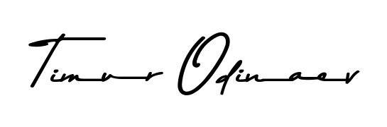 Create your official email sign-off with Timur Odinaev name in Asem Kandis PERSONAL USE style. Crisp, clean, and perfectly legible across all screens. Timur Odinaev signature style 9 images and pictures png