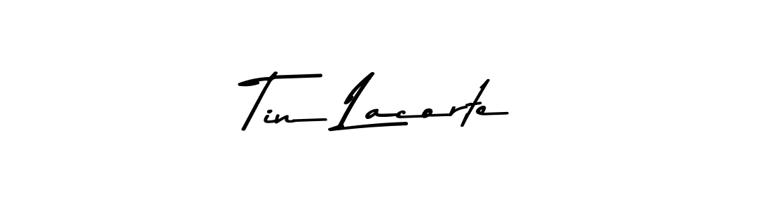 How to make Tin Lacorte name signature. Use Asem Kandis PERSONAL USE style for creating short signs online. This is the latest handwritten sign. Tin Lacorte signature style 9 images and pictures png