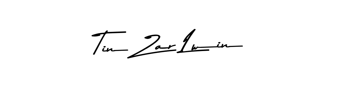 Create a beautiful signature design for name Tin Zar Lwin. With this signature (Asem Kandis PERSONAL USE) fonts, you can make a handwritten signature for free. Tin Zar Lwin signature style 9 images and pictures png