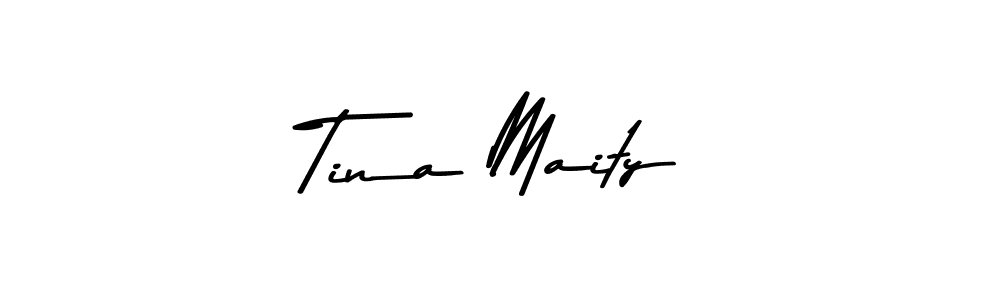 Asem Kandis PERSONAL USE is a professional signature style that is perfect for those who want to add a touch of class to their signature. It is also a great choice for those who want to make their signature more unique. Get Tina Maity name to fancy signature for free. Tina Maity signature style 9 images and pictures png
