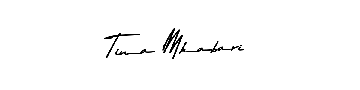 Design your own signature with our free online signature maker. With this signature software, you can create a handwritten (Asem Kandis PERSONAL USE) signature for name Tina Mhabari. Tina Mhabari signature style 9 images and pictures png