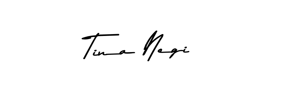 How to make Tina Negi name signature. Use Asem Kandis PERSONAL USE style for creating short signs online. This is the latest handwritten sign. Tina Negi signature style 9 images and pictures png