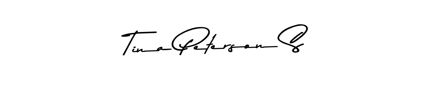 Asem Kandis PERSONAL USE is a professional signature style that is perfect for those who want to add a touch of class to their signature. It is also a great choice for those who want to make their signature more unique. Get Tina Peterson S name to fancy signature for free. Tina Peterson S signature style 9 images and pictures png