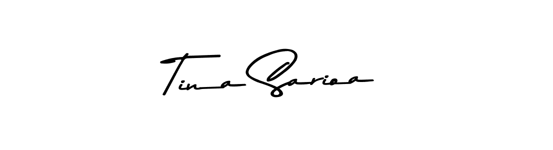 Asem Kandis PERSONAL USE is a professional signature style that is perfect for those who want to add a touch of class to their signature. It is also a great choice for those who want to make their signature more unique. Get Tina Sarioa name to fancy signature for free. Tina Sarioa signature style 9 images and pictures png