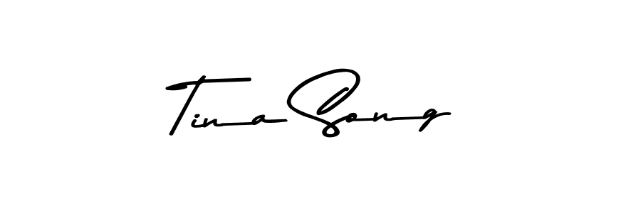 Tina Song stylish signature style. Best Handwritten Sign (Asem Kandis PERSONAL USE) for my name. Handwritten Signature Collection Ideas for my name Tina Song. Tina Song signature style 9 images and pictures png
