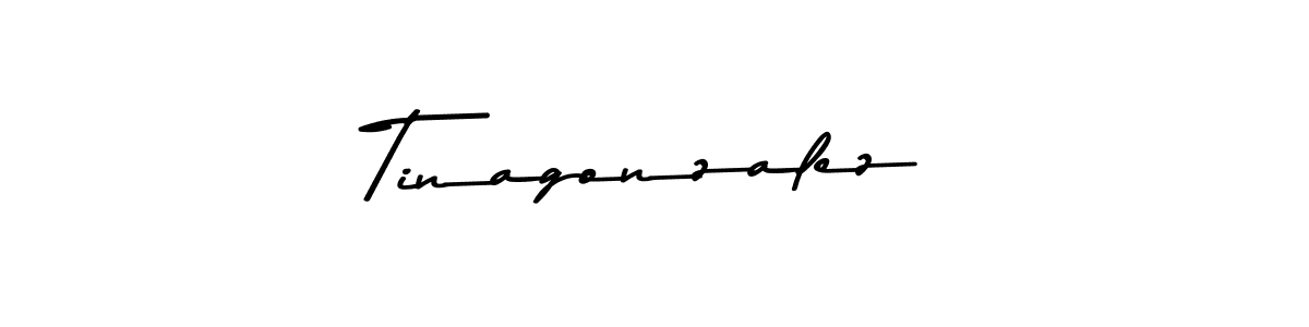 Make a beautiful signature design for name Tinagonzalez. With this signature (Asem Kandis PERSONAL USE) style, you can create a handwritten signature for free. Tinagonzalez signature style 9 images and pictures png