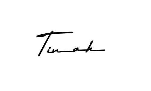 Create a beautiful signature design for name Tinah. With this signature (Asem Kandis PERSONAL USE) fonts, you can make a handwritten signature for free. Tinah signature style 9 images and pictures png