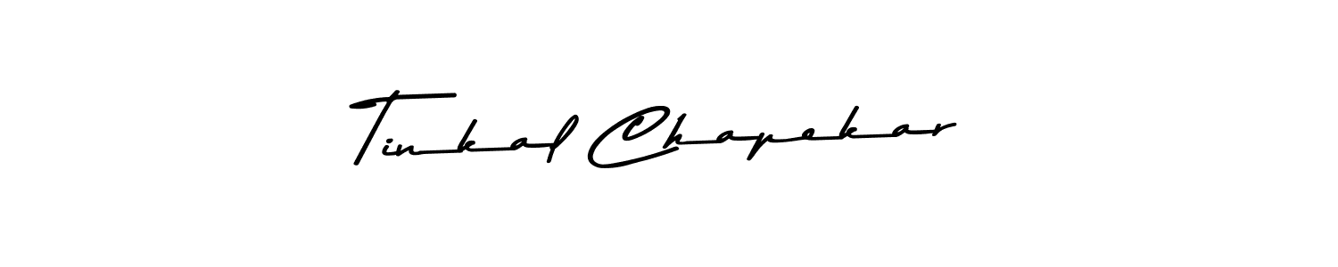 Create a beautiful signature design for name Tinkal Chapekar. With this signature (Asem Kandis PERSONAL USE) fonts, you can make a handwritten signature for free. Tinkal Chapekar signature style 9 images and pictures png