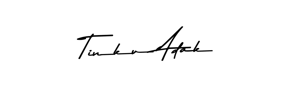 You should practise on your own different ways (Asem Kandis PERSONAL USE) to write your name (Tinku Adak) in signature. don't let someone else do it for you. Tinku Adak signature style 9 images and pictures png