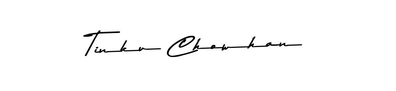 Design your own signature with our free online signature maker. With this signature software, you can create a handwritten (Asem Kandis PERSONAL USE) signature for name Tinku Chowhan. Tinku Chowhan signature style 9 images and pictures png