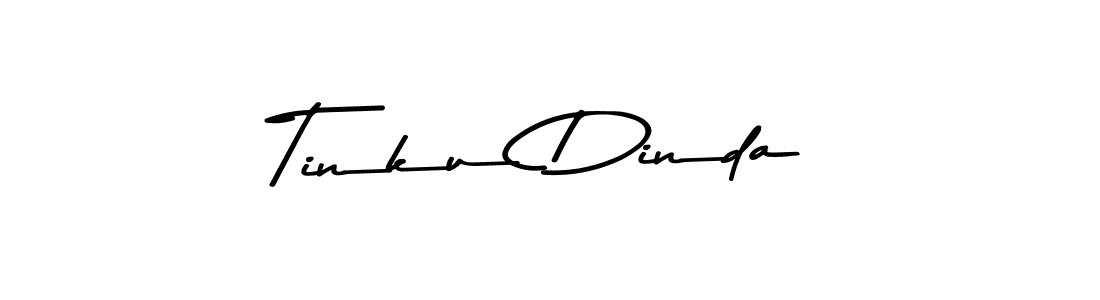 How to make Tinku Dinda name signature. Use Asem Kandis PERSONAL USE style for creating short signs online. This is the latest handwritten sign. Tinku Dinda signature style 9 images and pictures png