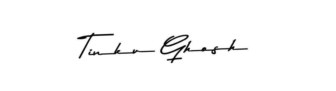 Make a beautiful signature design for name Tinku Ghosh. With this signature (Asem Kandis PERSONAL USE) style, you can create a handwritten signature for free. Tinku Ghosh signature style 9 images and pictures png