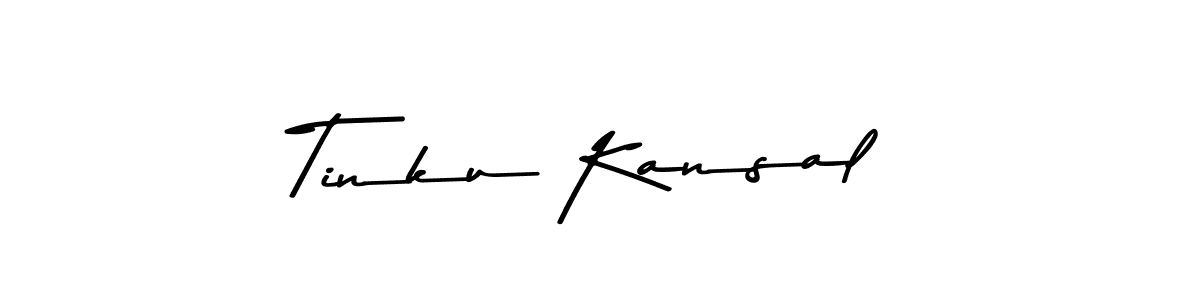 How to make Tinku Kansal signature? Asem Kandis PERSONAL USE is a professional autograph style. Create handwritten signature for Tinku Kansal name. Tinku Kansal signature style 9 images and pictures png