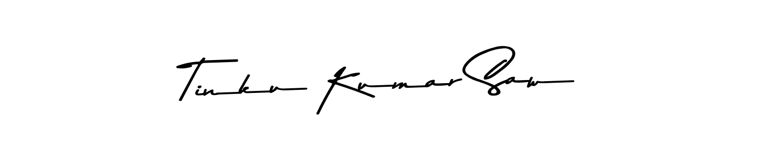 Make a beautiful signature design for name Tinku Kumar Saw. With this signature (Asem Kandis PERSONAL USE) style, you can create a handwritten signature for free. Tinku Kumar Saw signature style 9 images and pictures png