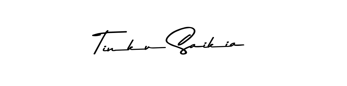 How to make Tinku Saikia signature? Asem Kandis PERSONAL USE is a professional autograph style. Create handwritten signature for Tinku Saikia name. Tinku Saikia signature style 9 images and pictures png