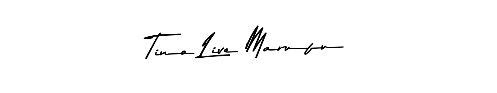 Make a beautiful signature design for name Tino Live Marufu. With this signature (Asem Kandis PERSONAL USE) style, you can create a handwritten signature for free. Tino Live Marufu signature style 9 images and pictures png