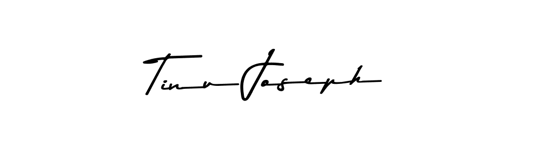 How to make Tinu Joseph name signature. Use Asem Kandis PERSONAL USE style for creating short signs online. This is the latest handwritten sign. Tinu Joseph signature style 9 images and pictures png