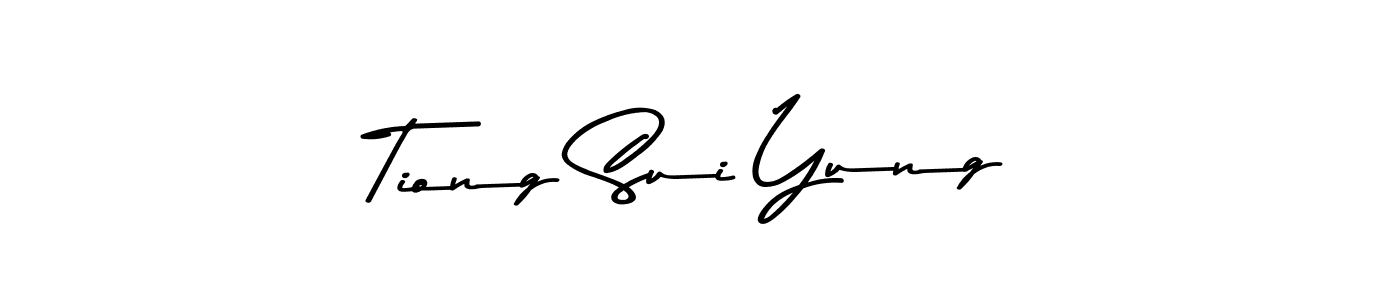The best way (Asem Kandis PERSONAL USE) to make a short signature is to pick only two or three words in your name. The name Tiong Sui Yung include a total of six letters. For converting this name. Tiong Sui Yung signature style 9 images and pictures png