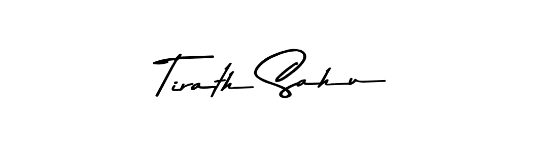 You should practise on your own different ways (Asem Kandis PERSONAL USE) to write your name (Tirath Sahu) in signature. don't let someone else do it for you. Tirath Sahu signature style 9 images and pictures png