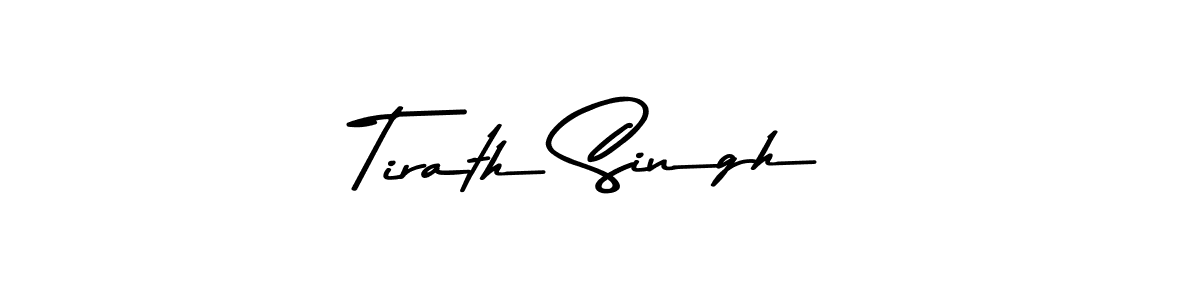 Create a beautiful signature design for name Tirath Singh. With this signature (Asem Kandis PERSONAL USE) fonts, you can make a handwritten signature for free. Tirath Singh signature style 9 images and pictures png