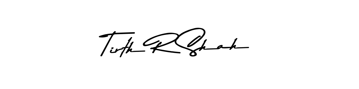 Similarly Asem Kandis PERSONAL USE is the best handwritten signature design. Signature creator online .You can use it as an online autograph creator for name Tirth R Shah. Tirth R Shah signature style 9 images and pictures png