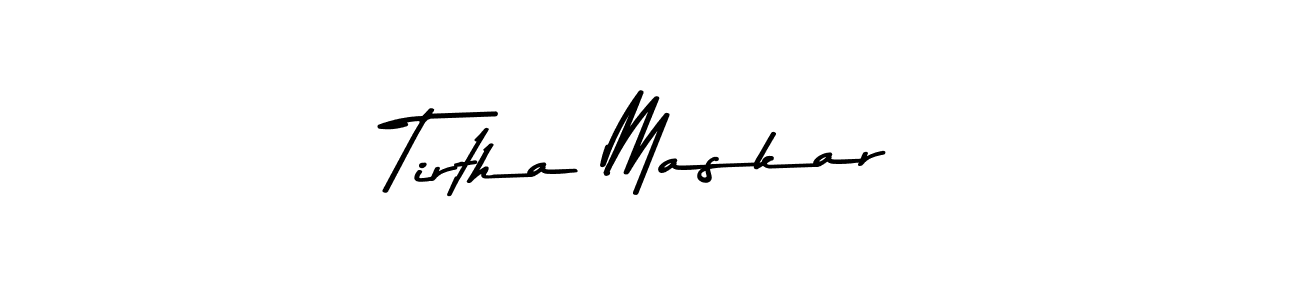Make a beautiful signature design for name Tirtha Maskar. Use this online signature maker to create a handwritten signature for free. Tirtha Maskar signature style 9 images and pictures png