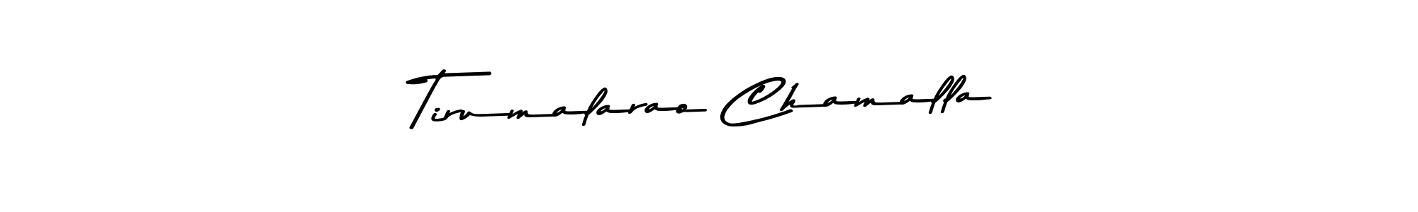 Design your own signature with our free online signature maker. With this signature software, you can create a handwritten (Asem Kandis PERSONAL USE) signature for name Tirumalarao Chamalla. Tirumalarao Chamalla signature style 9 images and pictures png