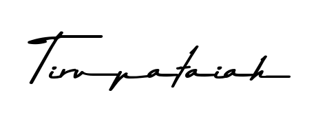 The best way (Asem Kandis PERSONAL USE) to make a short signature is to pick only two or three words in your name. For converting this name Tirupataiah. Tirupataiah signature style 9 images and pictures png