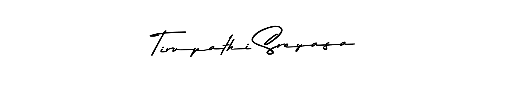 Similarly Asem Kandis PERSONAL USE is the best handwritten signature design. Signature creator online .You can use it as an online autograph creator for name Tirupathi Sreyasa. Tirupathi Sreyasa signature style 9 images and pictures png
