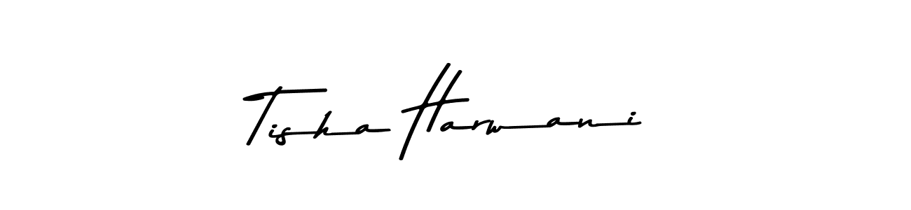 How to Draw Tisha Harwani signature style? Asem Kandis PERSONAL USE is a latest design signature styles for name Tisha Harwani. Tisha Harwani signature style 9 images and pictures png