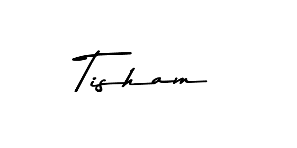 Tisham stylish signature style. Best Handwritten Sign (Asem Kandis PERSONAL USE) for my name. Handwritten Signature Collection Ideas for my name Tisham. Tisham signature style 9 images and pictures png