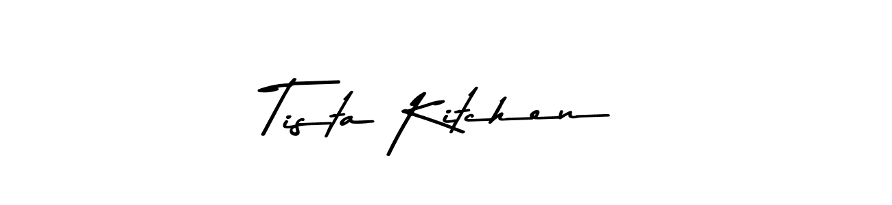 Similarly Asem Kandis PERSONAL USE is the best handwritten signature design. Signature creator online .You can use it as an online autograph creator for name Tista Kitchen. Tista Kitchen signature style 9 images and pictures png