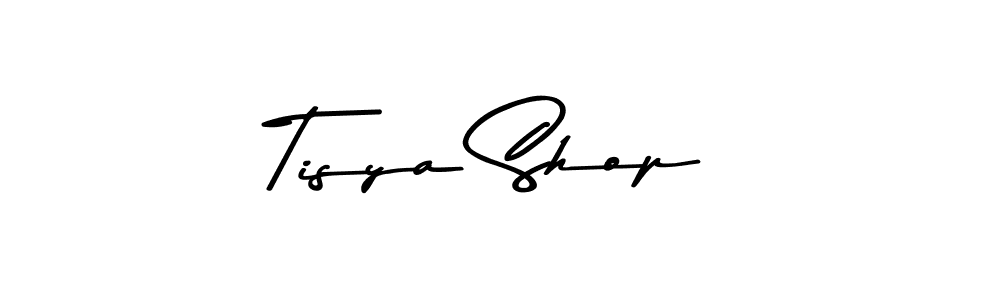 Design your own signature with our free online signature maker. With this signature software, you can create a handwritten (Asem Kandis PERSONAL USE) signature for name Tisya Shop. Tisya Shop signature style 9 images and pictures png