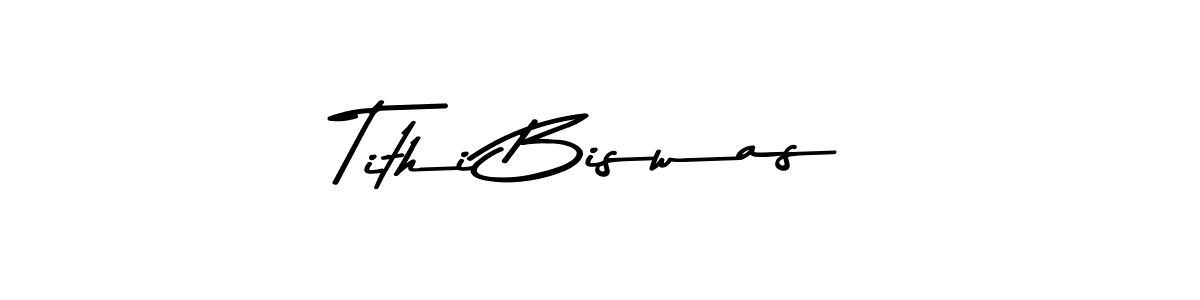 Tithi Biswas stylish signature style. Best Handwritten Sign (Asem Kandis PERSONAL USE) for my name. Handwritten Signature Collection Ideas for my name Tithi Biswas. Tithi Biswas signature style 9 images and pictures png