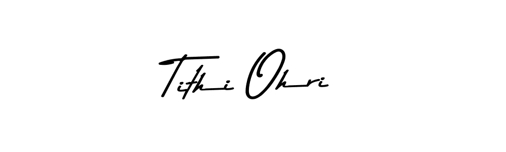 This is the best signature style for the Tithi Ohri name. Also you like these signature font (Asem Kandis PERSONAL USE). Mix name signature. Tithi Ohri signature style 9 images and pictures png