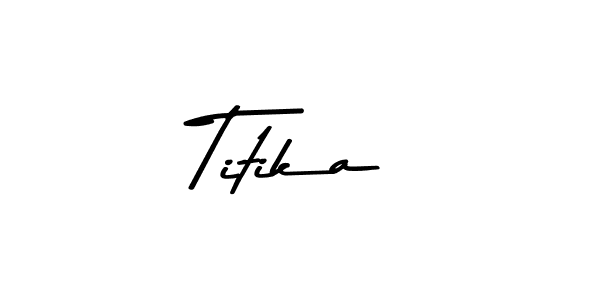 You should practise on your own different ways (Asem Kandis PERSONAL USE) to write your name (Titika) in signature. don't let someone else do it for you. Titika signature style 9 images and pictures png