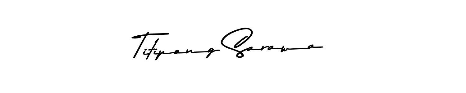 Asem Kandis PERSONAL USE is a professional signature style that is perfect for those who want to add a touch of class to their signature. It is also a great choice for those who want to make their signature more unique. Get Titipong Sarawa name to fancy signature for free. Titipong Sarawa signature style 9 images and pictures png