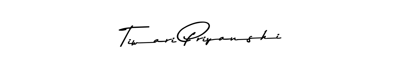Tiwari Priyanshi stylish signature style. Best Handwritten Sign (Asem Kandis PERSONAL USE) for my name. Handwritten Signature Collection Ideas for my name Tiwari Priyanshi. Tiwari Priyanshi signature style 9 images and pictures png